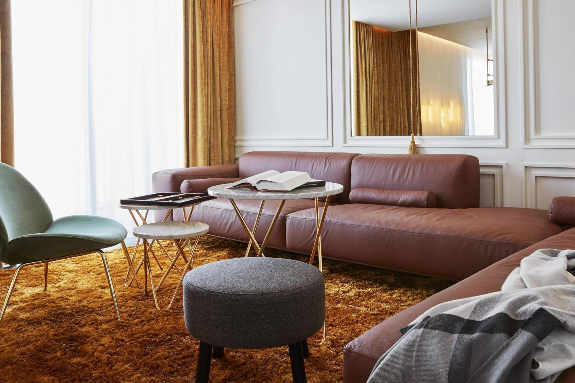 Roomers Munich, Autograph Collection Exterior foto A 3D rendering of a living room